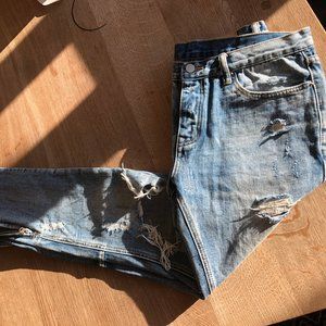 MNML Light Distress Jeans
